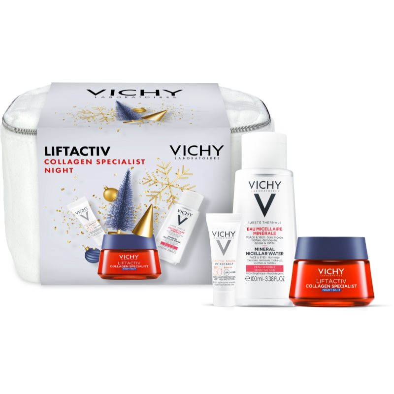 Vichy Liftactiv Collagen Specialist Night vianočná darčeková sada (proti príznakom starnutia)