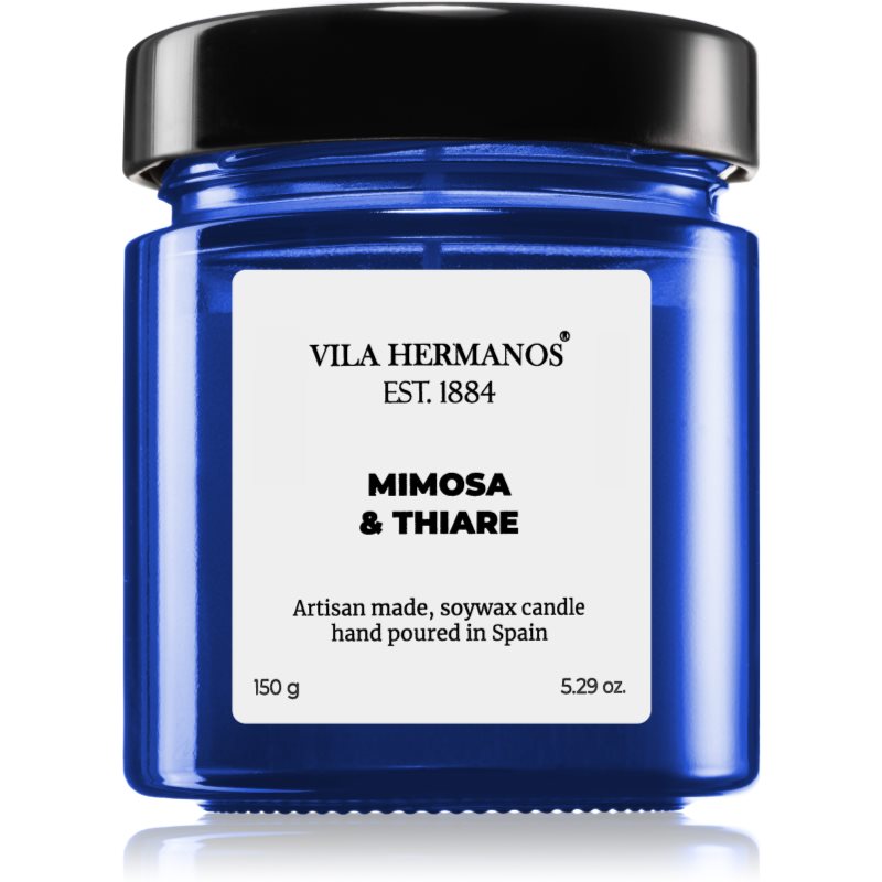 Vila Hermanos Apothecary Cobalt Blue Mimosa  Thiare vonná sviečka 150 g