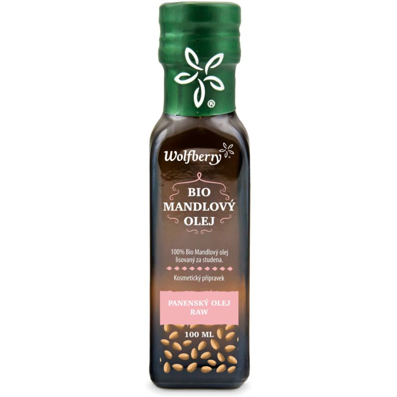 Wolfberry Mandľový olej BIO výživný olej na tvár, telo a vlasy 100 ml