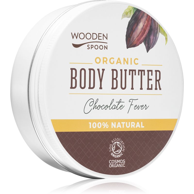 WoodenSpoon Organic Chocolate Fever telové maslo s vôňou čokolády 100 ml