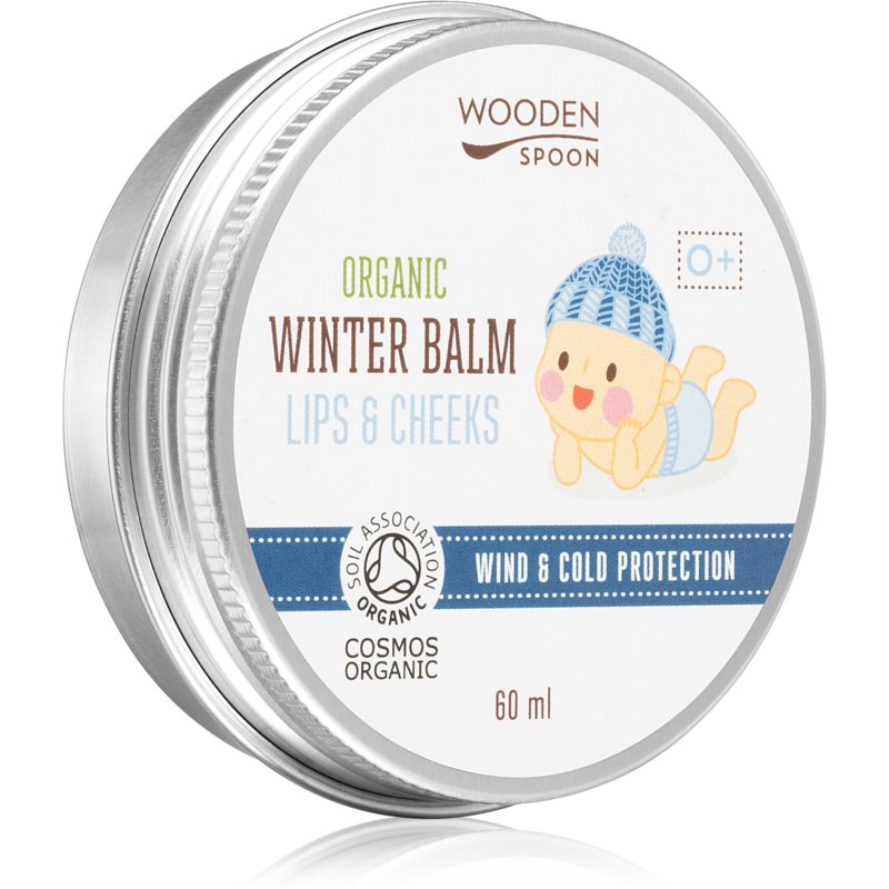 WoodenSpoon Organic Wind  Cold Protection ochranný krém na tvár a balzam na pery 2 v 1 pre deti 60 ml