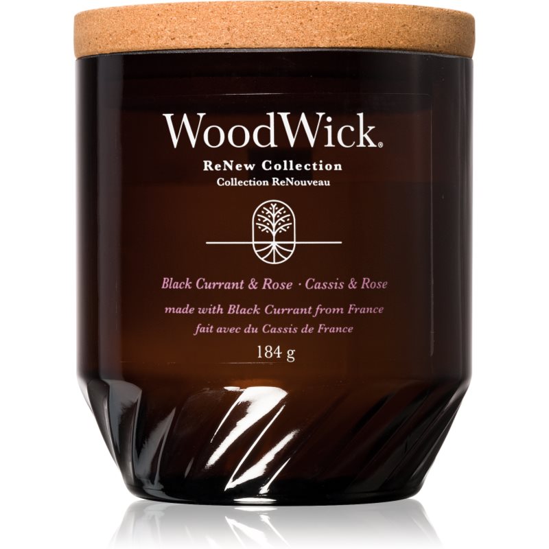 Woodwick Black Currant  Rose vonná sviečka 184 g
