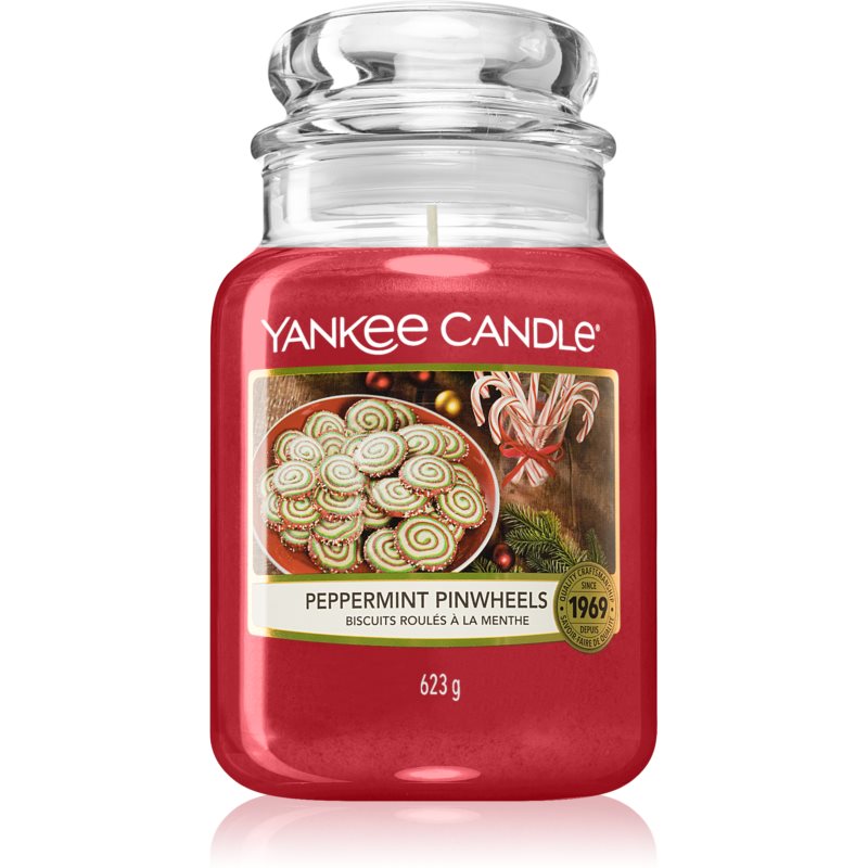 Yankee Candle Peppermint Pinwheels vonná sviečka 623 g