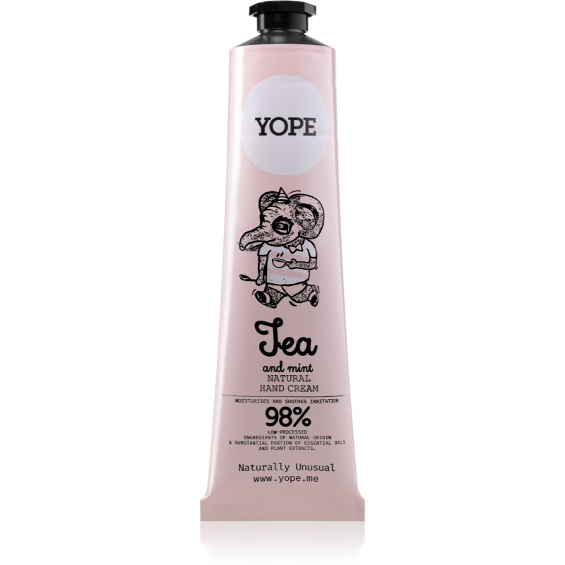 Yope Tea  Mint krém na ruky pre výživu a hydratáciu 100 ml