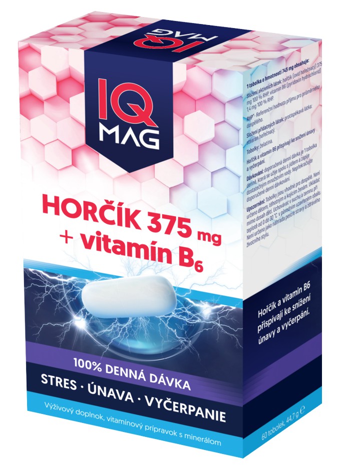 IQ Mag hořčík 375 mg  B6