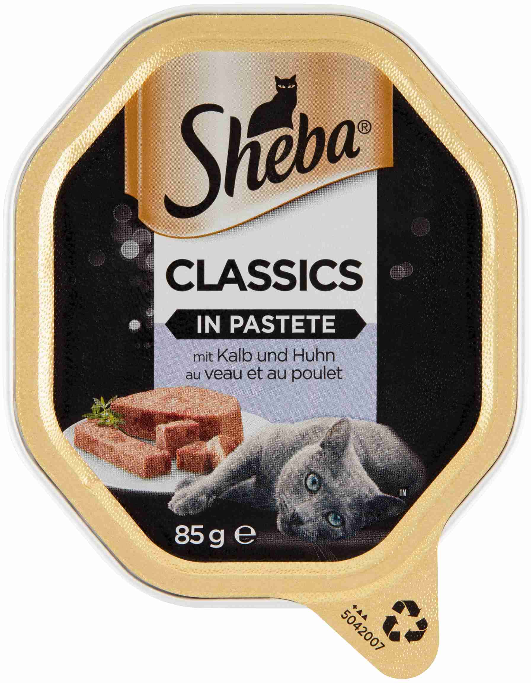 SHEBA vanička s teľacím a kuracím mäsom