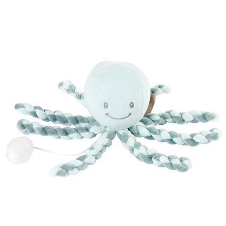 NATTOU Prvá hrajúca hračka pre bábätka chobotnička PIU PIU Lapidou coppergreen - mint 0m