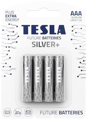 TESLA baterie AAA SILVER 4ks (LR03)