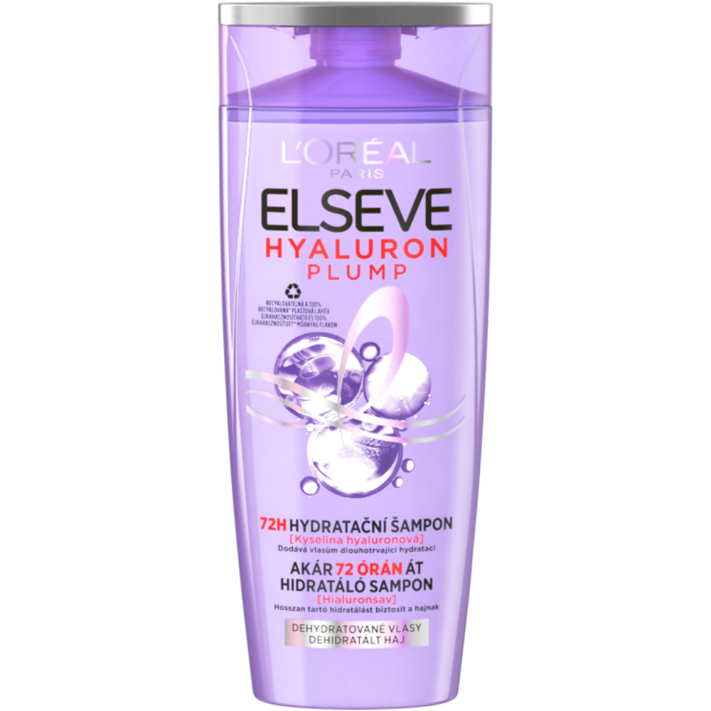 ELSEVE Hyaluron Plump 72H hydratačný šampón s kyselinou hyalurónovou