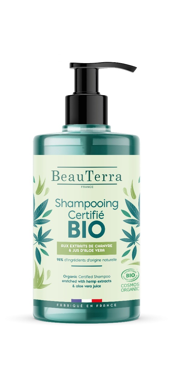 Beauterra Organic Shampoo Aloe Hemp 750ml