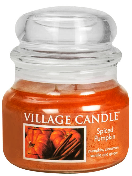 Village Candle Vonná sviečka v skle - Spiced Pumpkin - Tekvica a korenie, malá