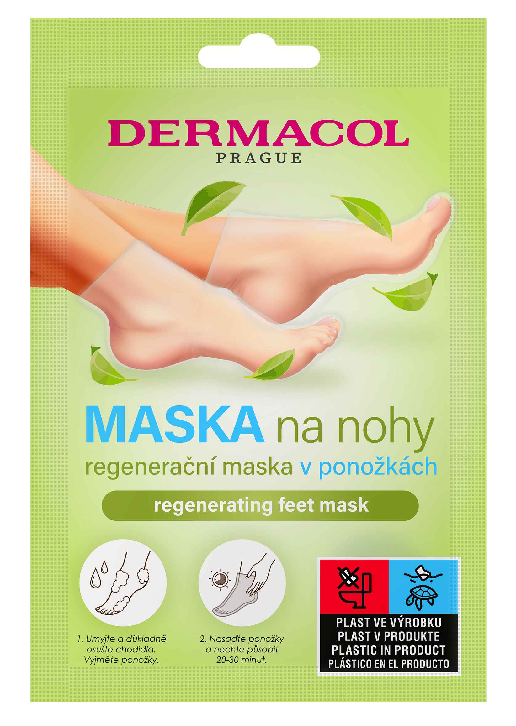 Dermacol Regeneračná maska na nohy v ponožkách