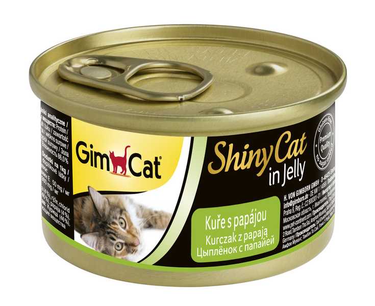 Shiny Cat konzerva KuraciaPapaja 2×70g