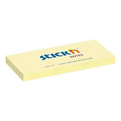 HOPAX Samolepiace žlté bločky STICKN 38 x 51 mm, bal. 3 bločkov100 lístkov