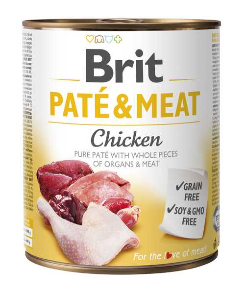 Brit Konzerva Pate  Meat Chicken 800g