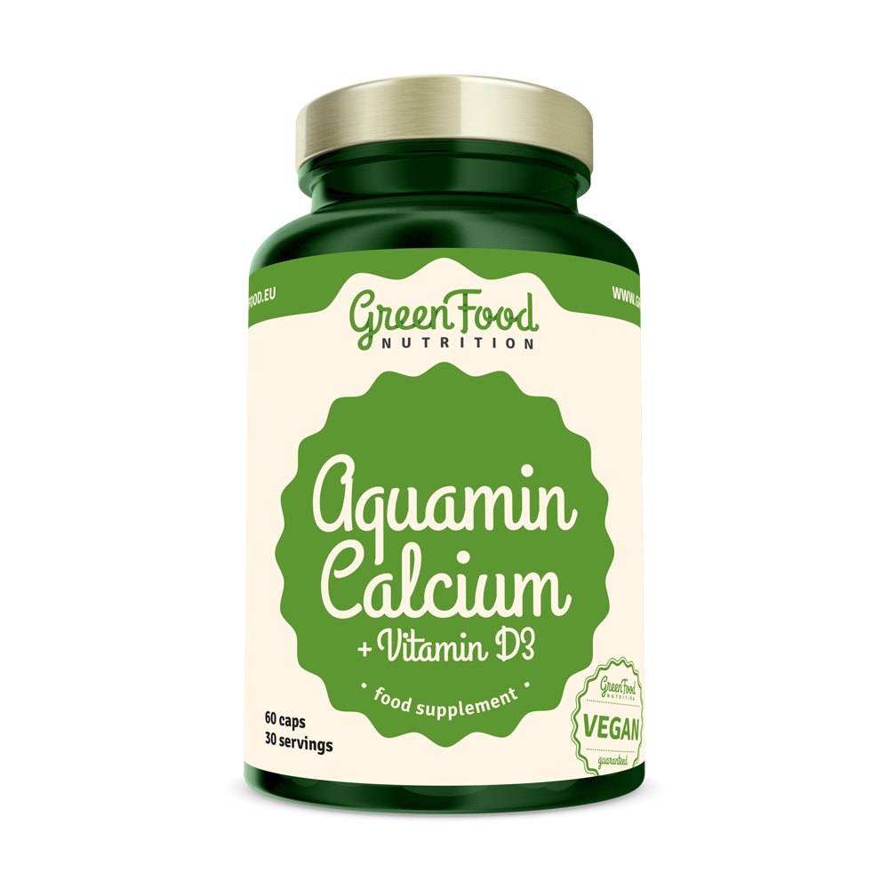 GreenFood Nutrition Aquamin Calcium  vit D3 60cps