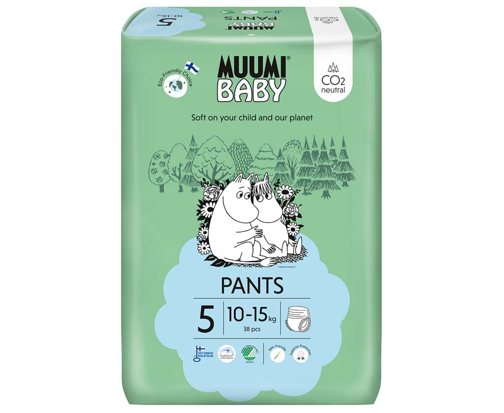 Muumi Baby Pants 5 Maxi 10-15 kg, nohavičkové eko plienky 38 ks