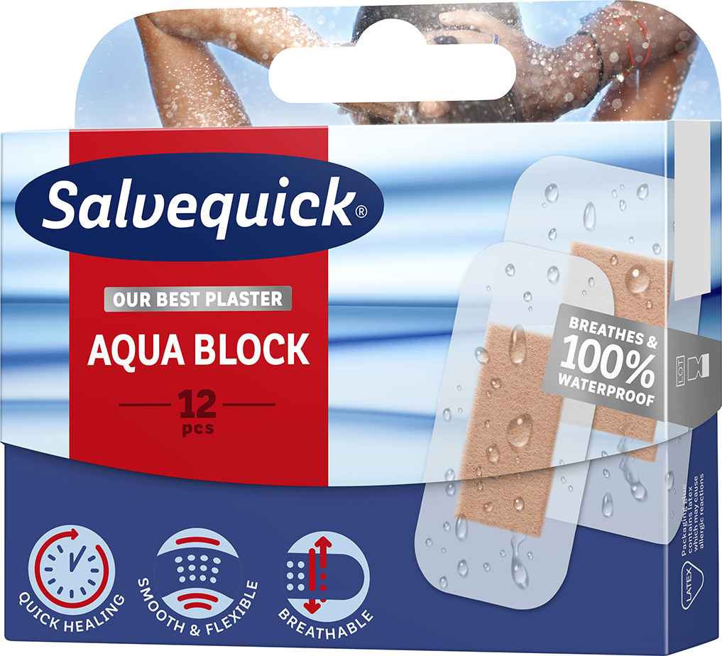 Salvequick SQ Aqua Block rychlohojive napl 100 percent vodoodolne 12ks