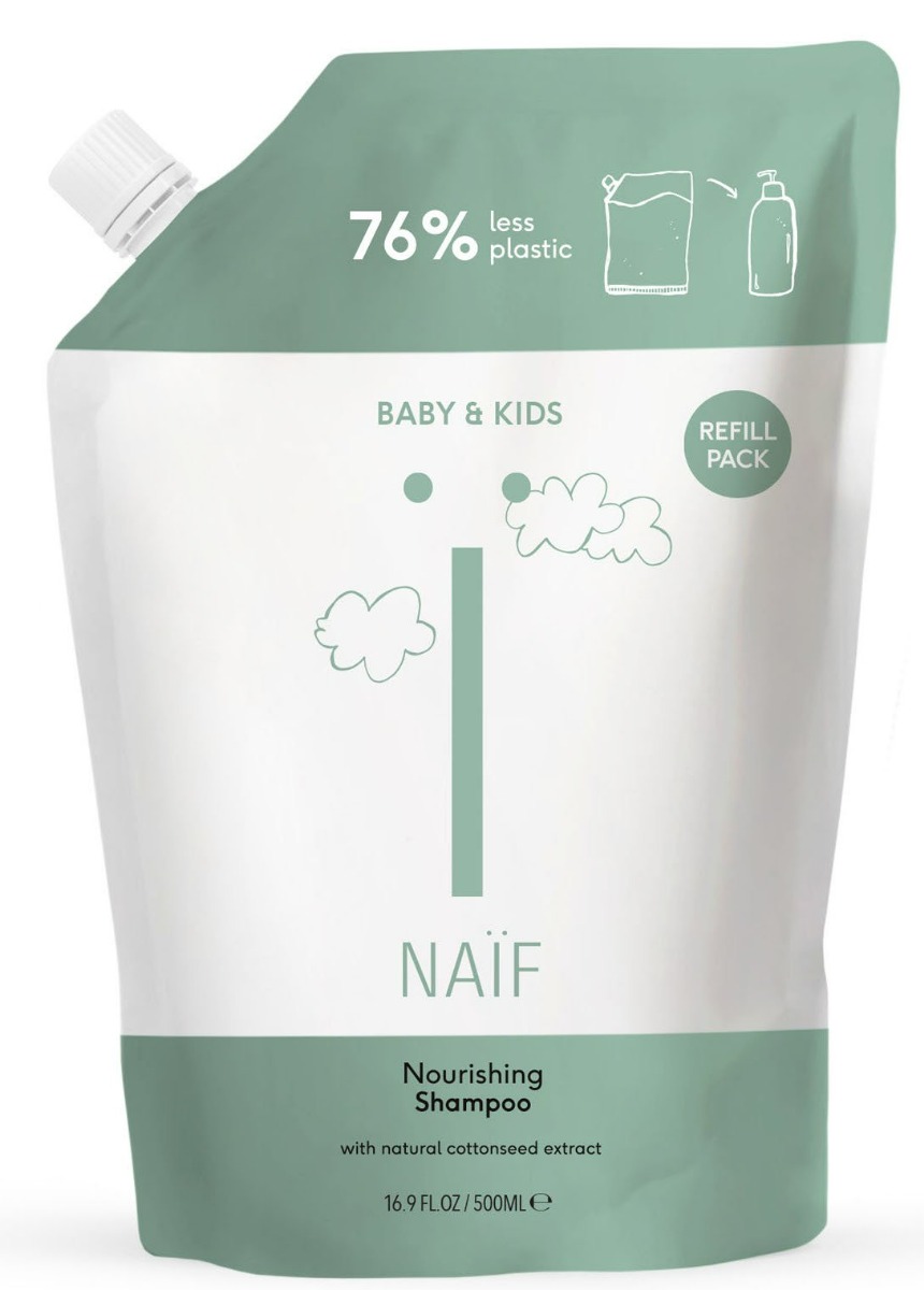 NAÏF Výživný šampón pre deti a dojčatá náhradná náplň