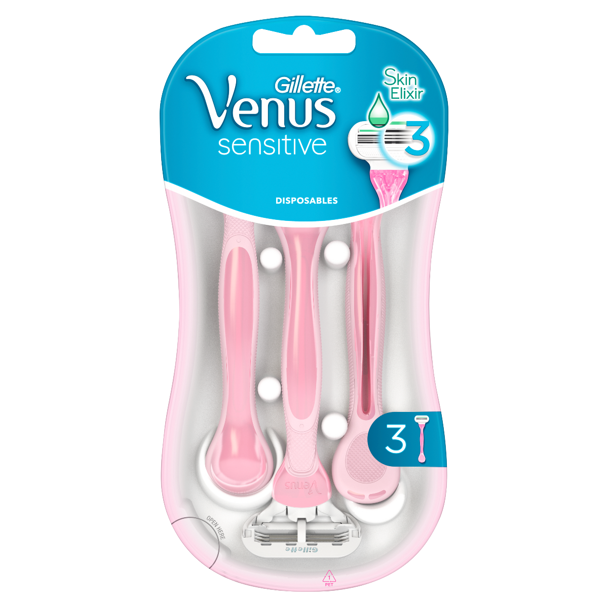 Venus Sensitive Jednorázový holiaci strojček 3ks