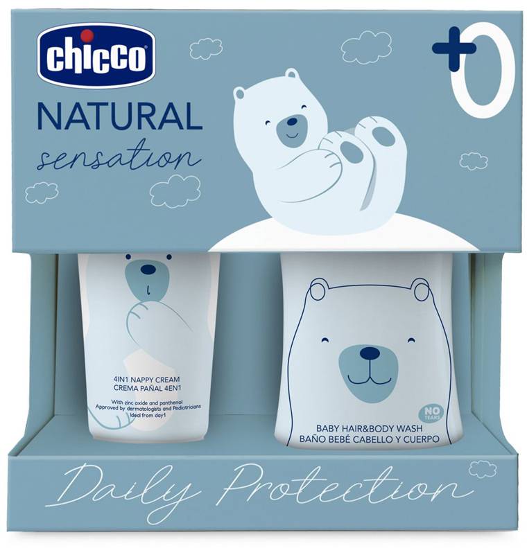 CHICCO Set darčekový kozmetický Natural Sensation - Daily Protection 0m