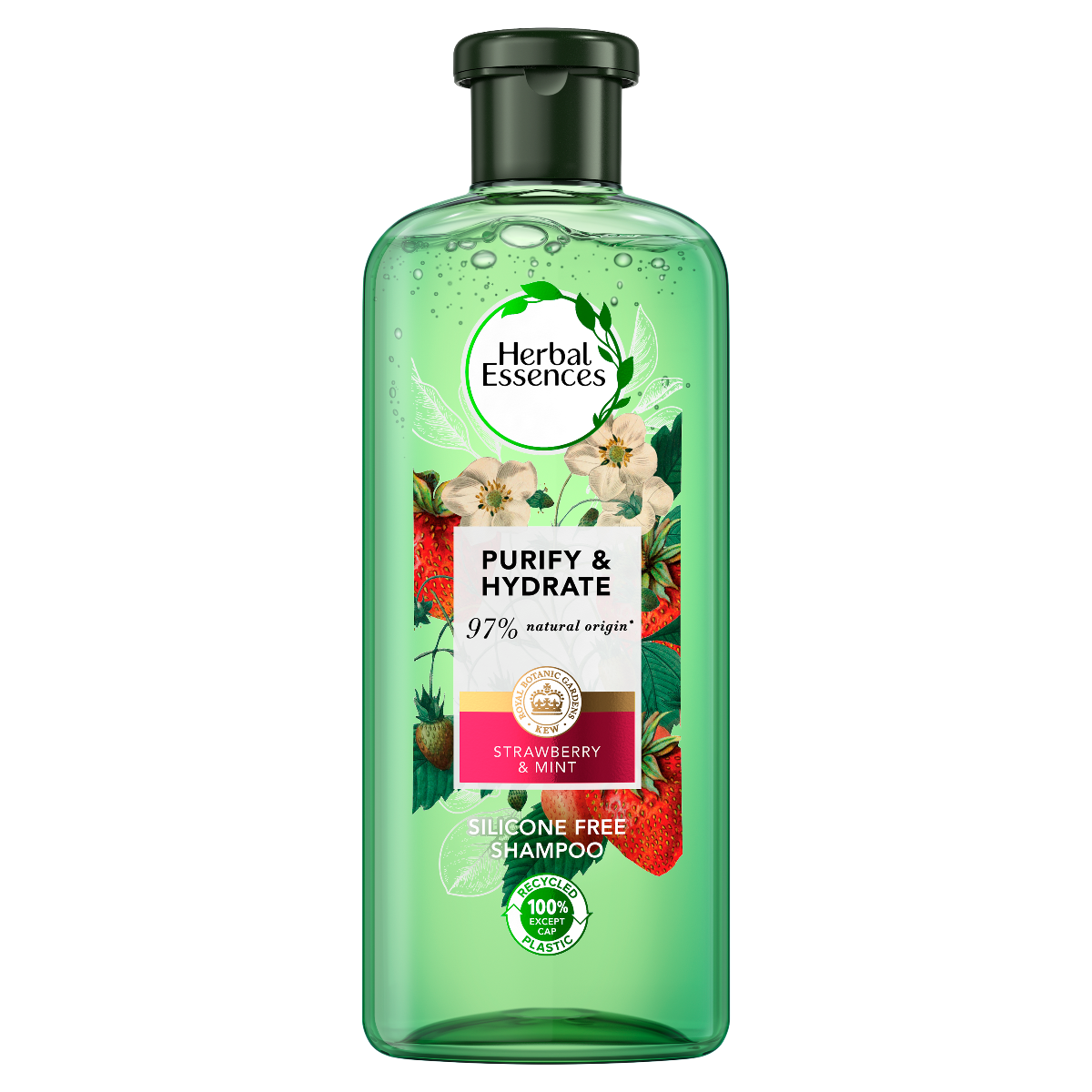 Herbal Essences Strawberry  Mint, Čistenie A Hydratácia, Šampón Na Všetky Typy Vlasov, 400ml