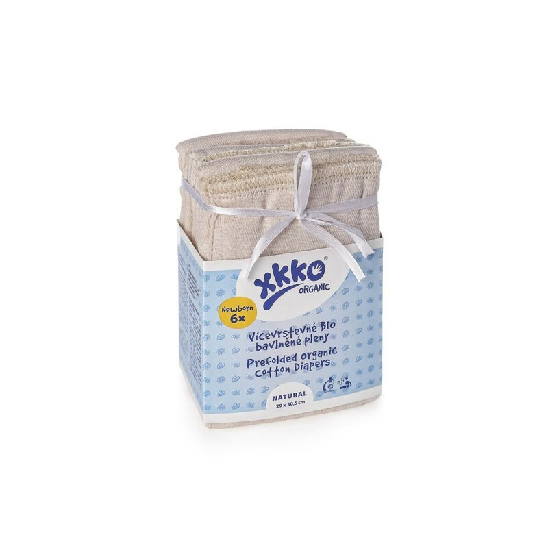 XKKO Organic Viacvrstvové plienky (484) NATURAL - Newborn