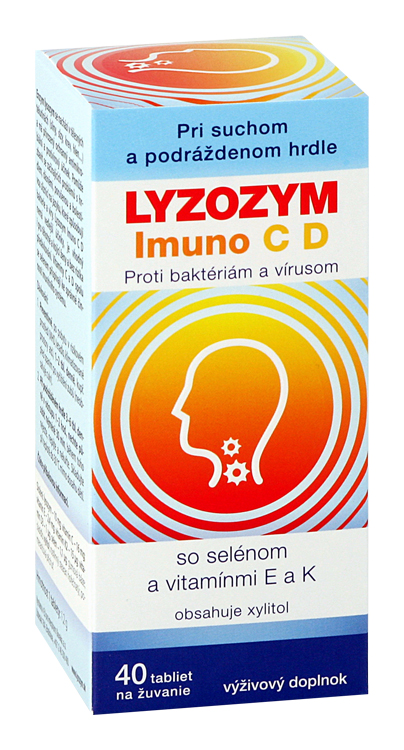 LYZOZYM Imuno C D 40 tbl. na žuvanie