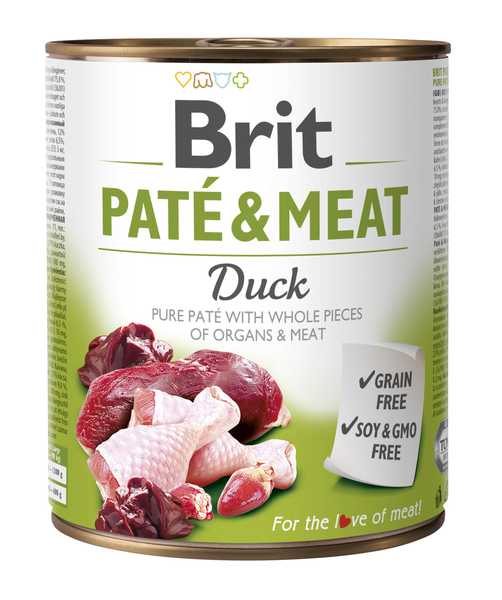 Brit Konzerva Pate  Meat Duck 800g