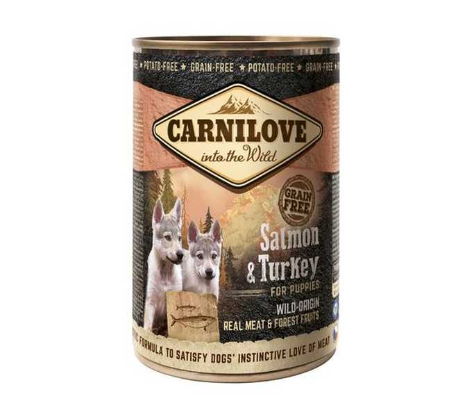 Carnilove Konzerva Wild Meat SalmonTurkey Puppies 400g