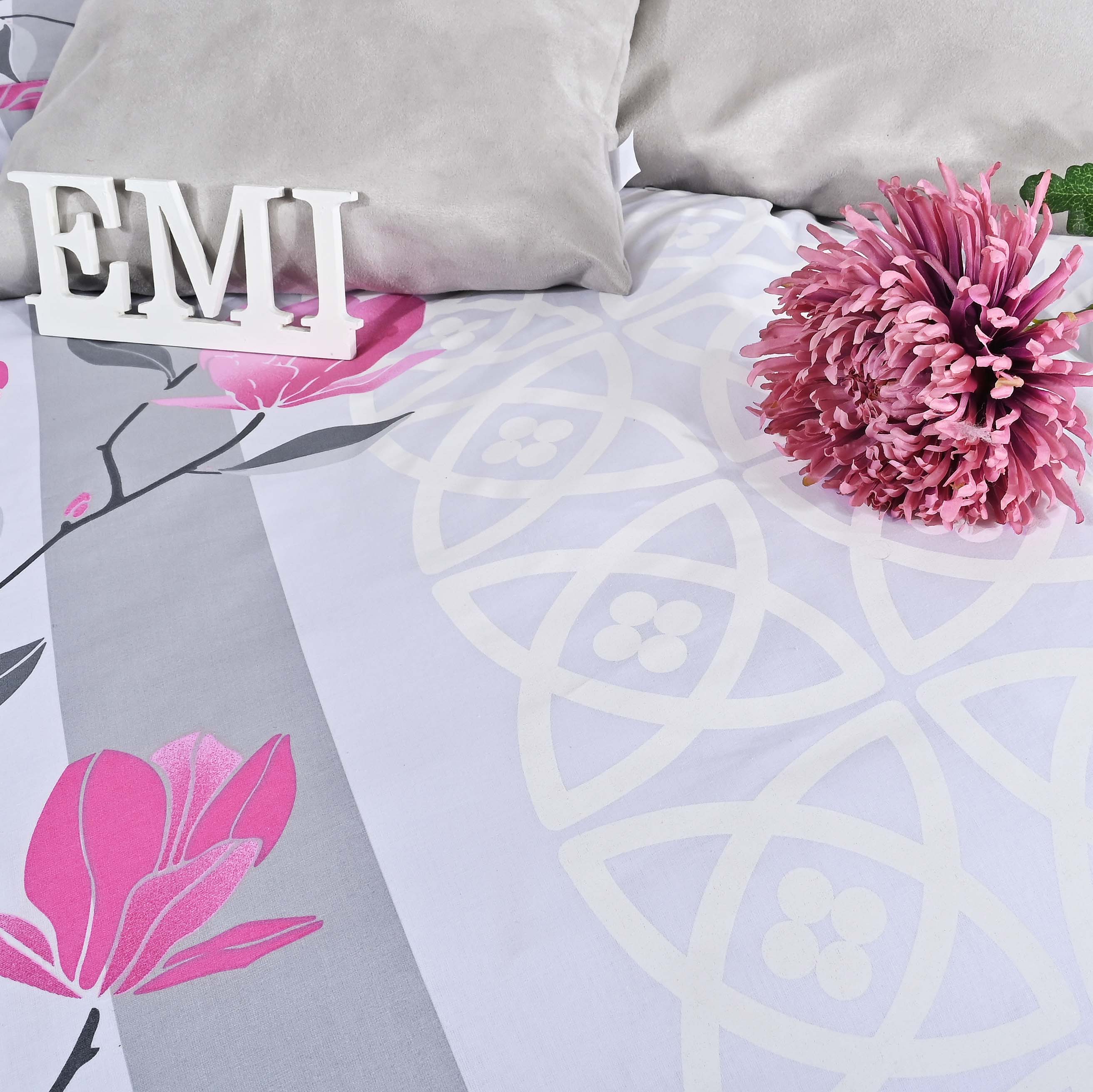 EMI posteľné obliečky bavlnené Magnoli biele