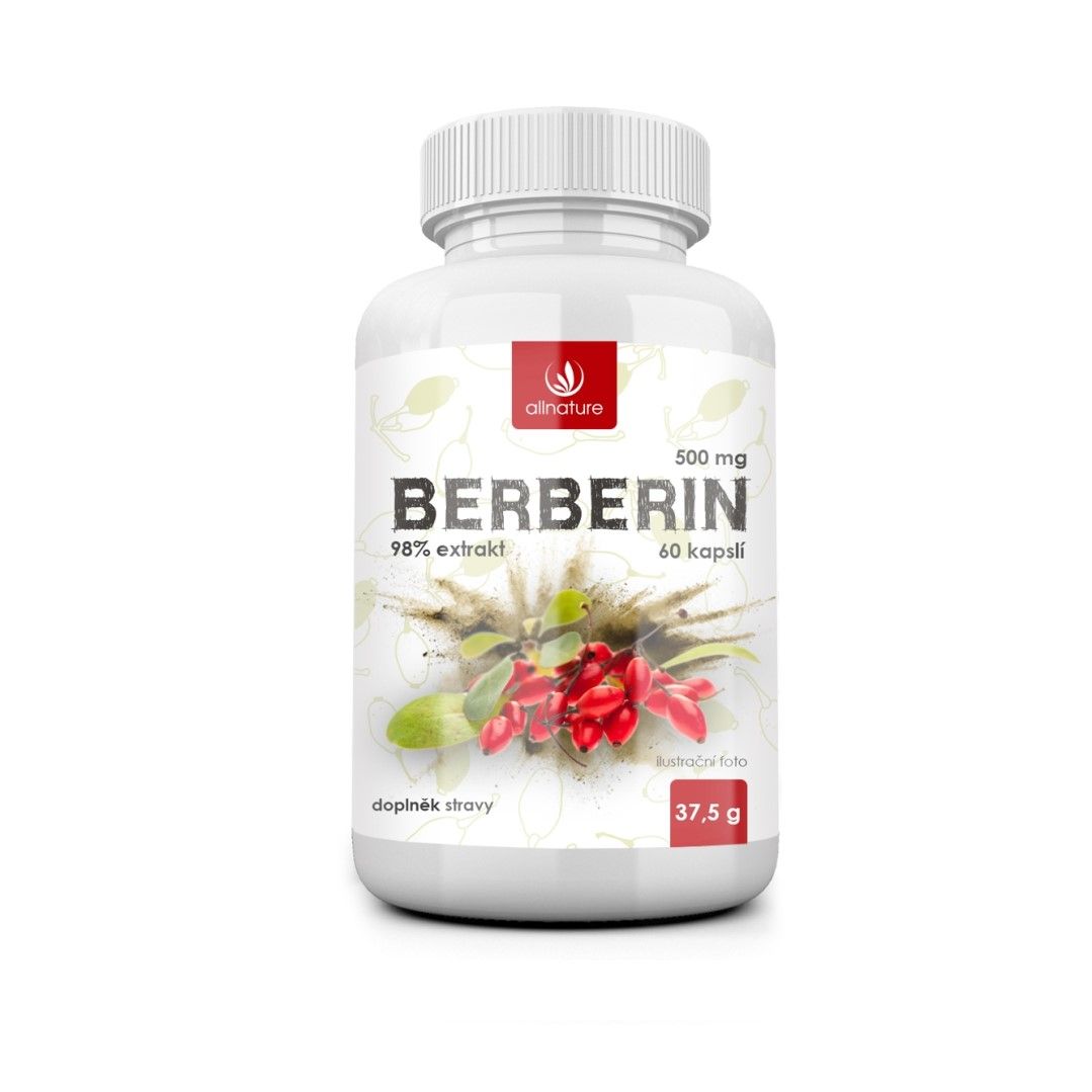 Allnature BERBERÍN extrakt 98 percent 500 mg