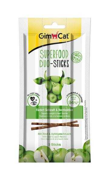 Gimcat Superfood Duo-Sticks HovädzieJablko 3ks