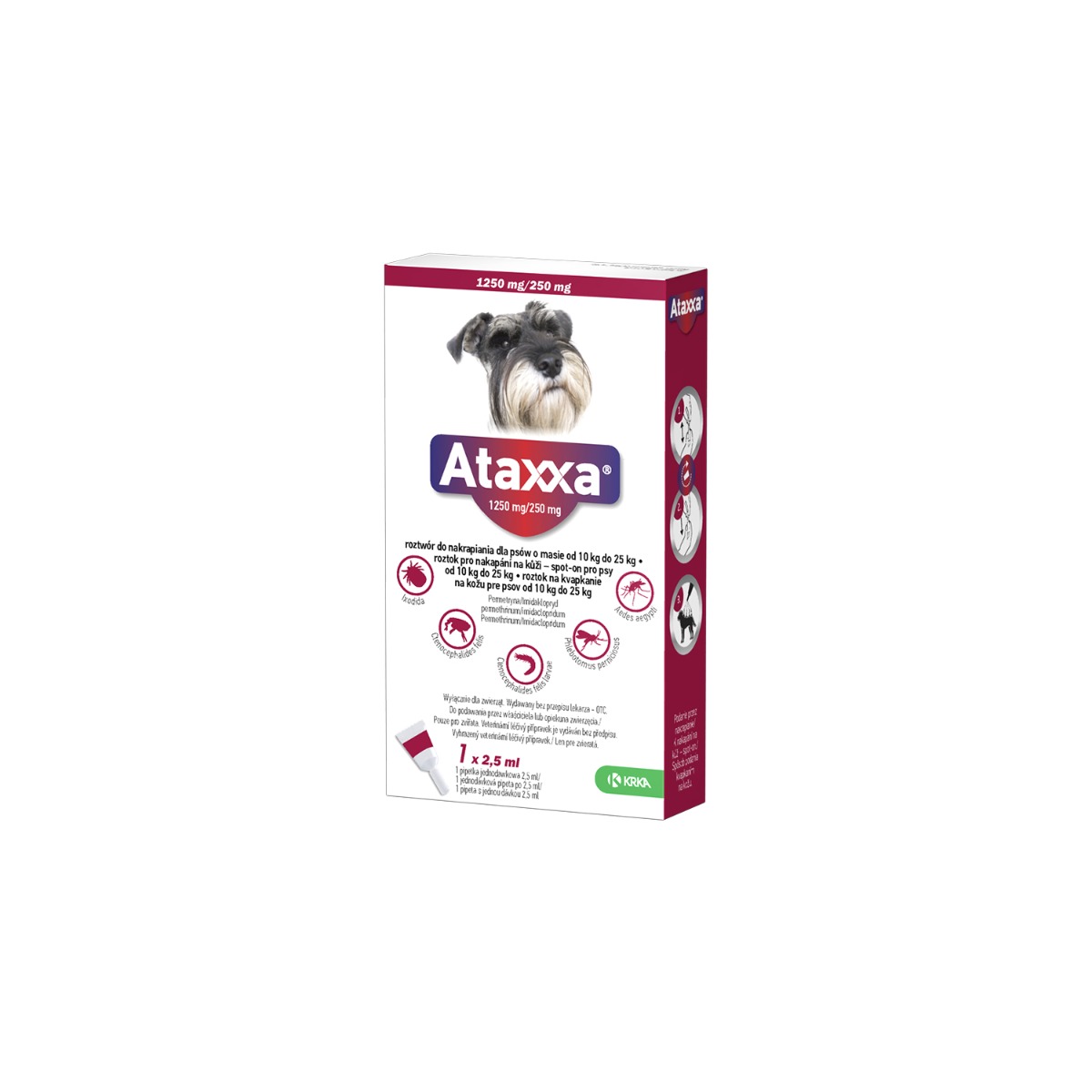 Ataxxa 1250 mg250 mg (psy od 10 kg do 25 kg)