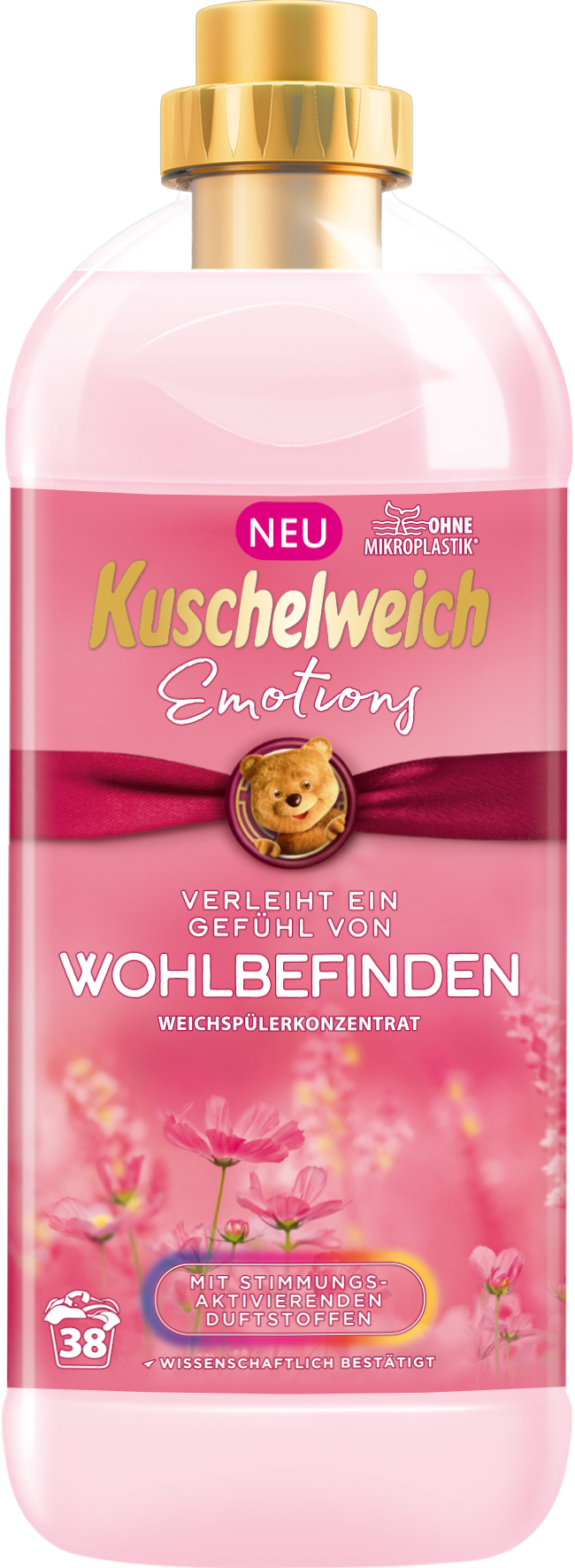 Kuschelweich aviváž - Emotions ružový, 38 praní