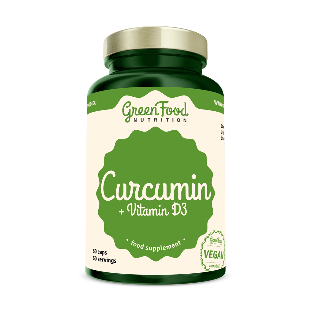 GreenFood Nutrition Curcumin  vit D3 60cps
