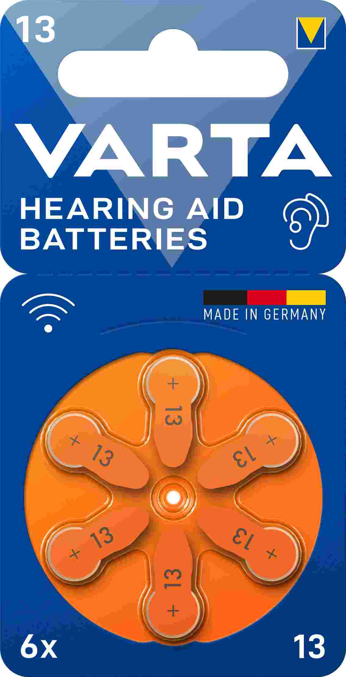 VARTA Hearing Aid Battery 13 BLI 6