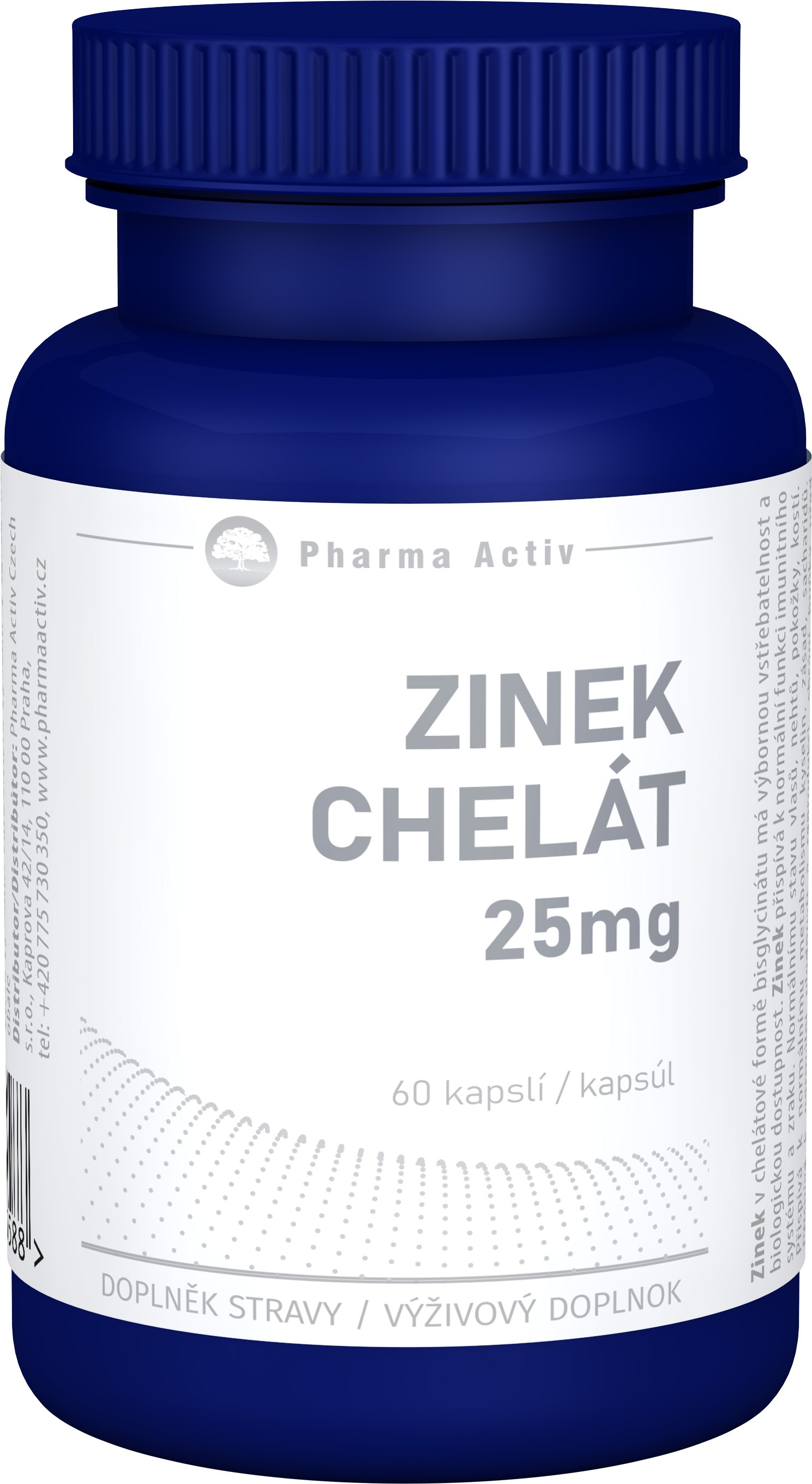 Pharma Activ ZINOK Chelát 25 mg cps 60