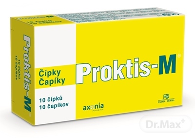 PROKTIS-M rektálne čapíky na hojenie rán s obsahom kyseliny hyalurónovej