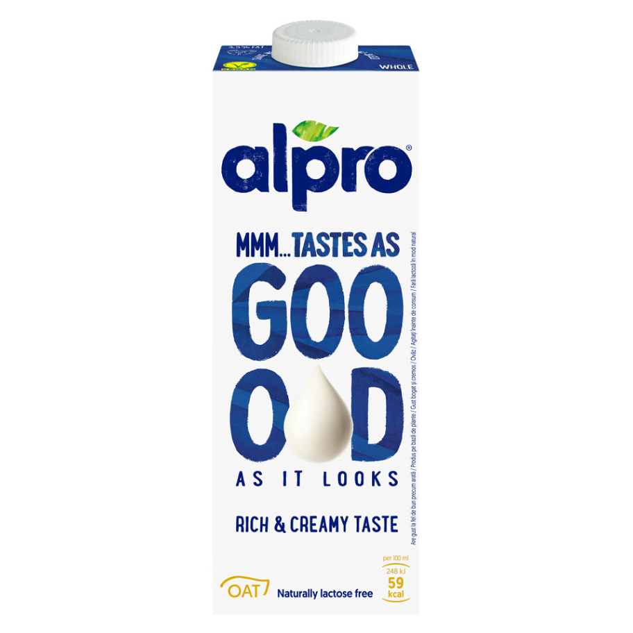 ALPRO ovsený nápoj Tastes as good rich  creamy 3,5 percent 1 liter