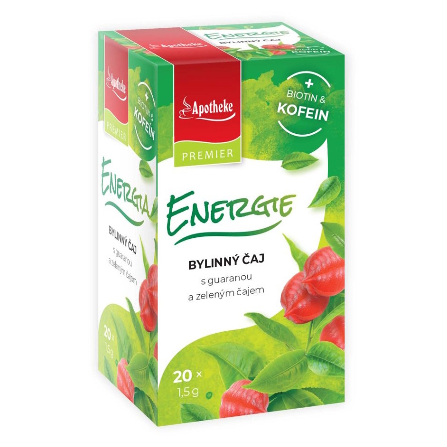 APOTHEKE Energia biotín a kofeín bylinný čaj 20 sáčkov