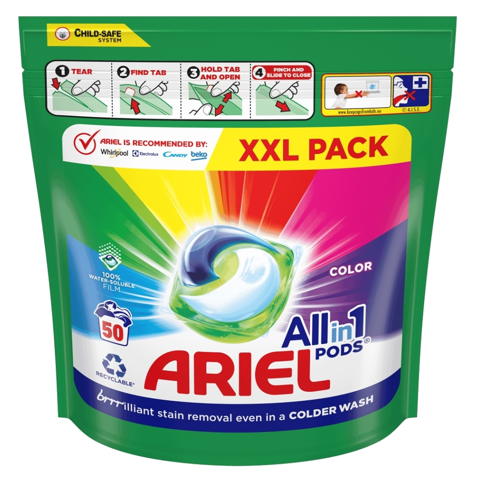ARIEL Color All-in-1 PODS® Kapsuly na pranie 50 PD