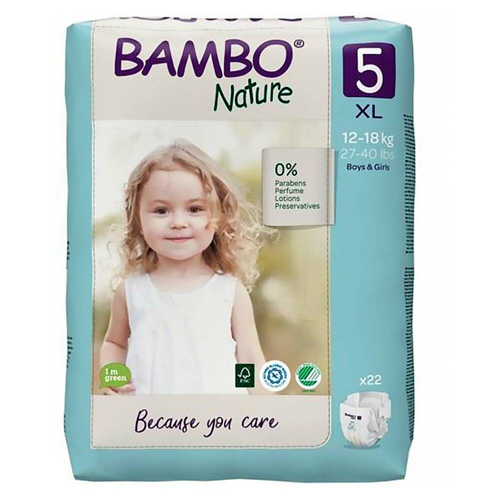 BAMBO Nature 5 detské plienky 12-18 kg 22 kusov