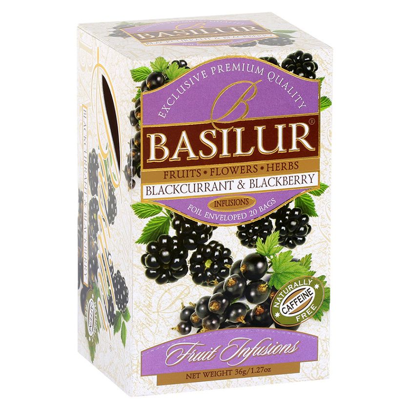BASILUR Fruit Blackcurrant  Blackberry 25 sáčkov
