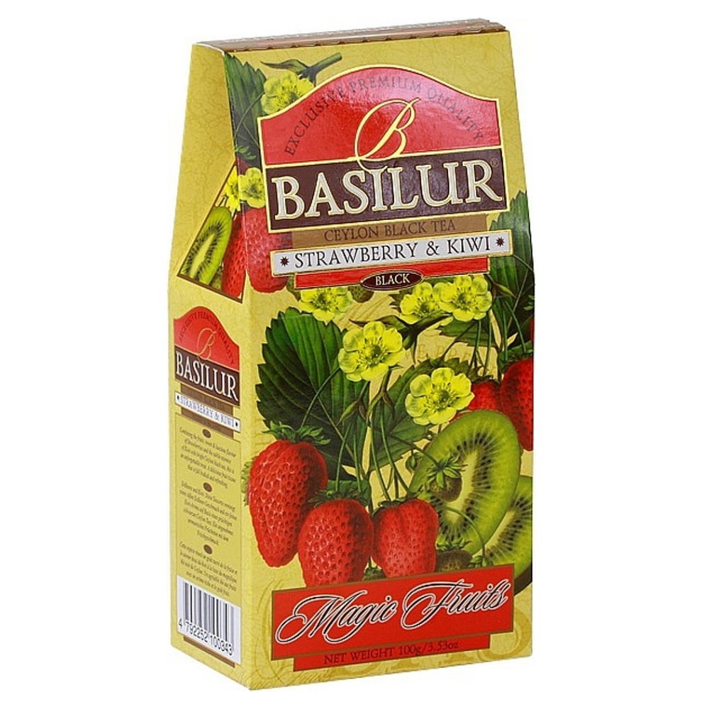 BASILUR Magic Strawberry  Kiwi čierny čaj 100 g
