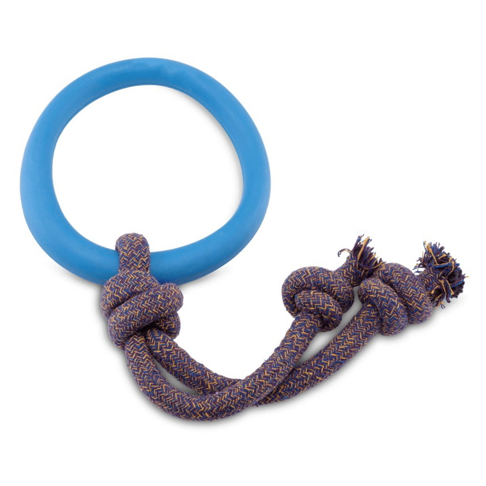 BECO Hoop s lanom Eko modrá S 12 cm