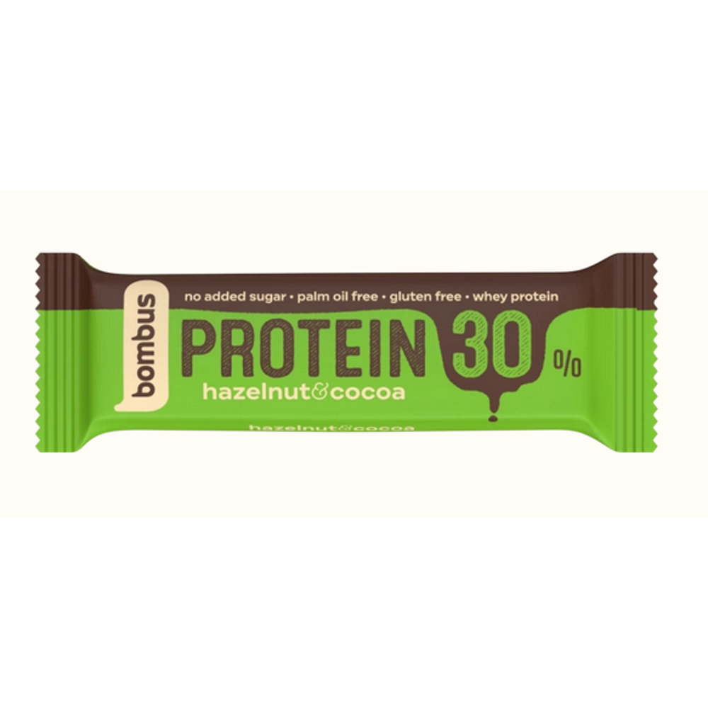 BOMBUS Protein 30 percent lieskový orech  kakao 50 g