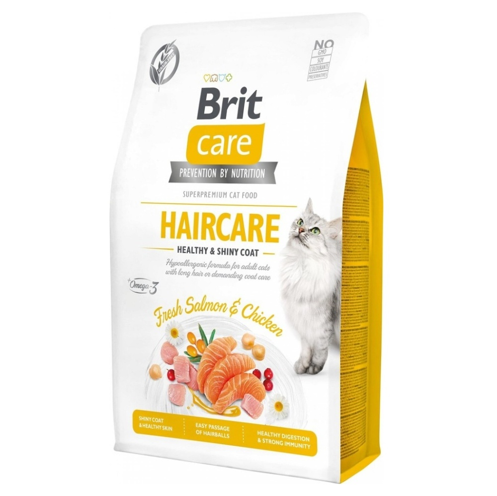 BRIT Care Cat Haircare Healthy  Shiny Coat granule pre mačky 1 ks, Hmotnosť balenia: 2 kg
