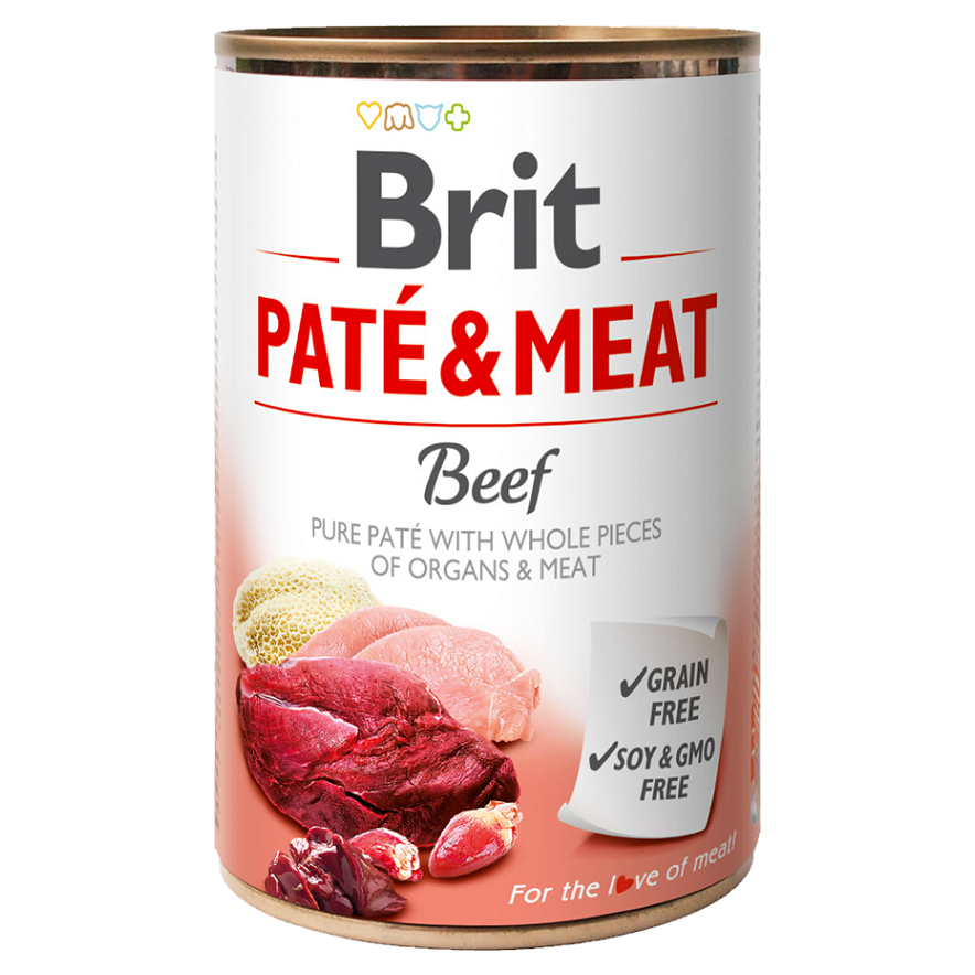 Brit PATÉ  MEAT Beef konzerva pre psov 400 g