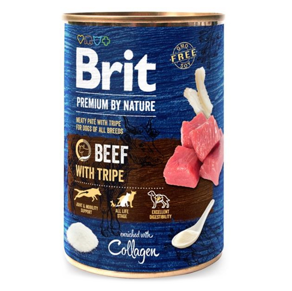 BRIT Premium by Nature Beef  Tripes konzerva pre psov 1 ks, Hmotnosť balenia: 400 g
